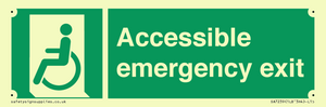 Accessible emergency exit (left)